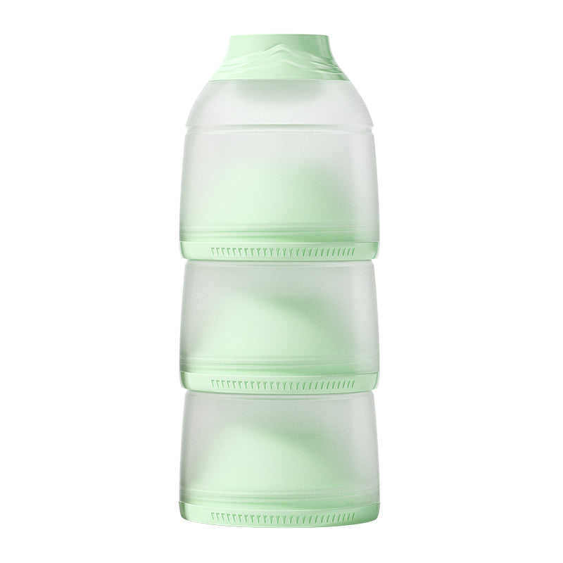 Portable travel bpa free cartoon round shape formula portable baby food milk powder box for babies