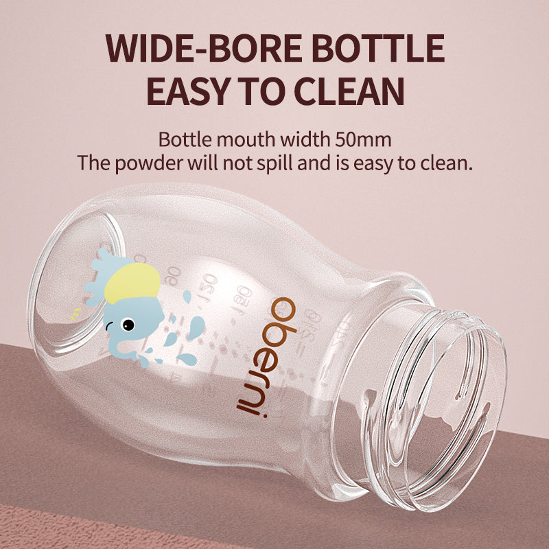 PP Wide Bore Anti Drop Straw Handle Plastic Neonatal Silicone Newborn Baby Milk Bottle for Children