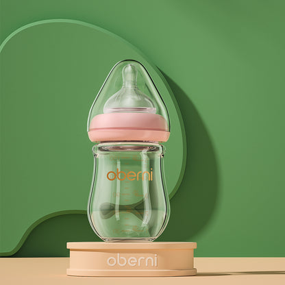 2023 New 150ml 120ml Anti Colic BPA Free Baby Feeding Bottle with Silicone Nipple