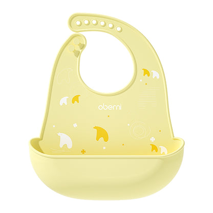 Custom Wholesale Adjustable Bpa Free Feed Soft Waterproof Fabric Silicone Baby Bib