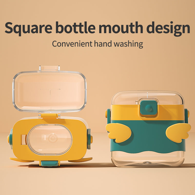 Factory Custom Tritan Training Baby Water Cup Anti Drop Baby Straw Sippy Water Bottle