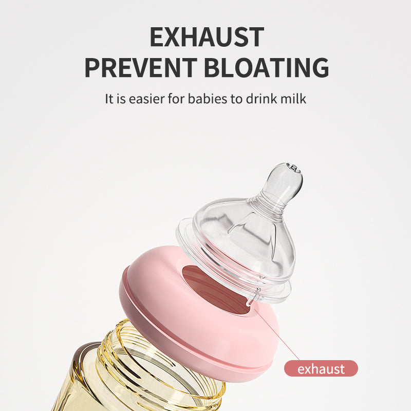 PPSU Imitated Breast Baby Milk Bottle Anti bloating 0-6 Newborn Baby Bottle With Resistant to Falling