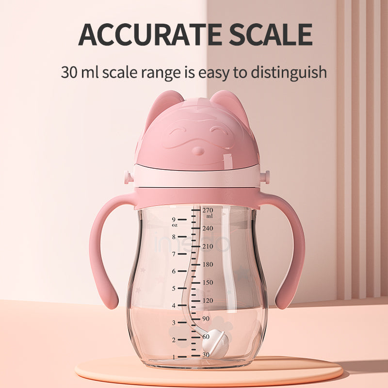 Silicone Toddler Baby Sippy Cup Snack Drinking Cups Non Spilling Baby 360 Training Cup