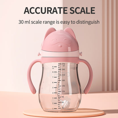 Silicone Toddler Baby Sippy Cup Snack Drinking Cups Non Spilling Baby 360 Training Cup