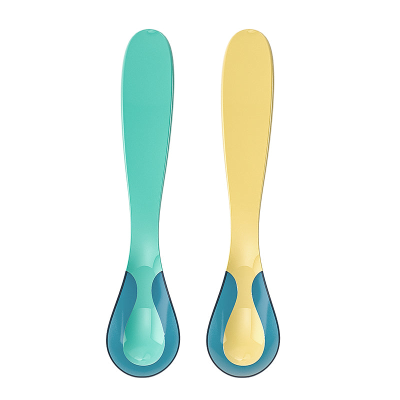 High quality baby temperature sensitive silicone baby feeding spoon