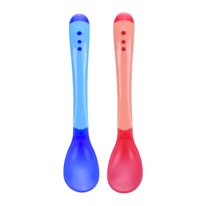 Baby temperature-sensitive silicone spoon 0-2 years old